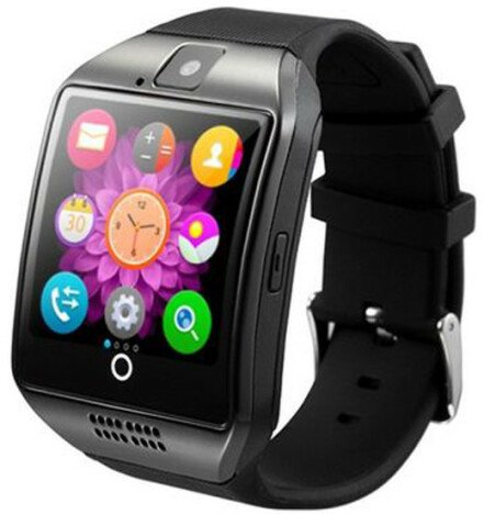 Smartwatch cu telefon iUni Q18, Camera, BT, 1.5 inch, Negru