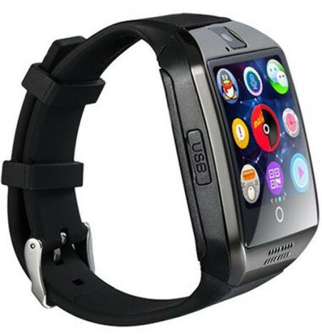 Smartwatch cu telefon iUni Q18, Camera, BT, 1.5 inch, Negru